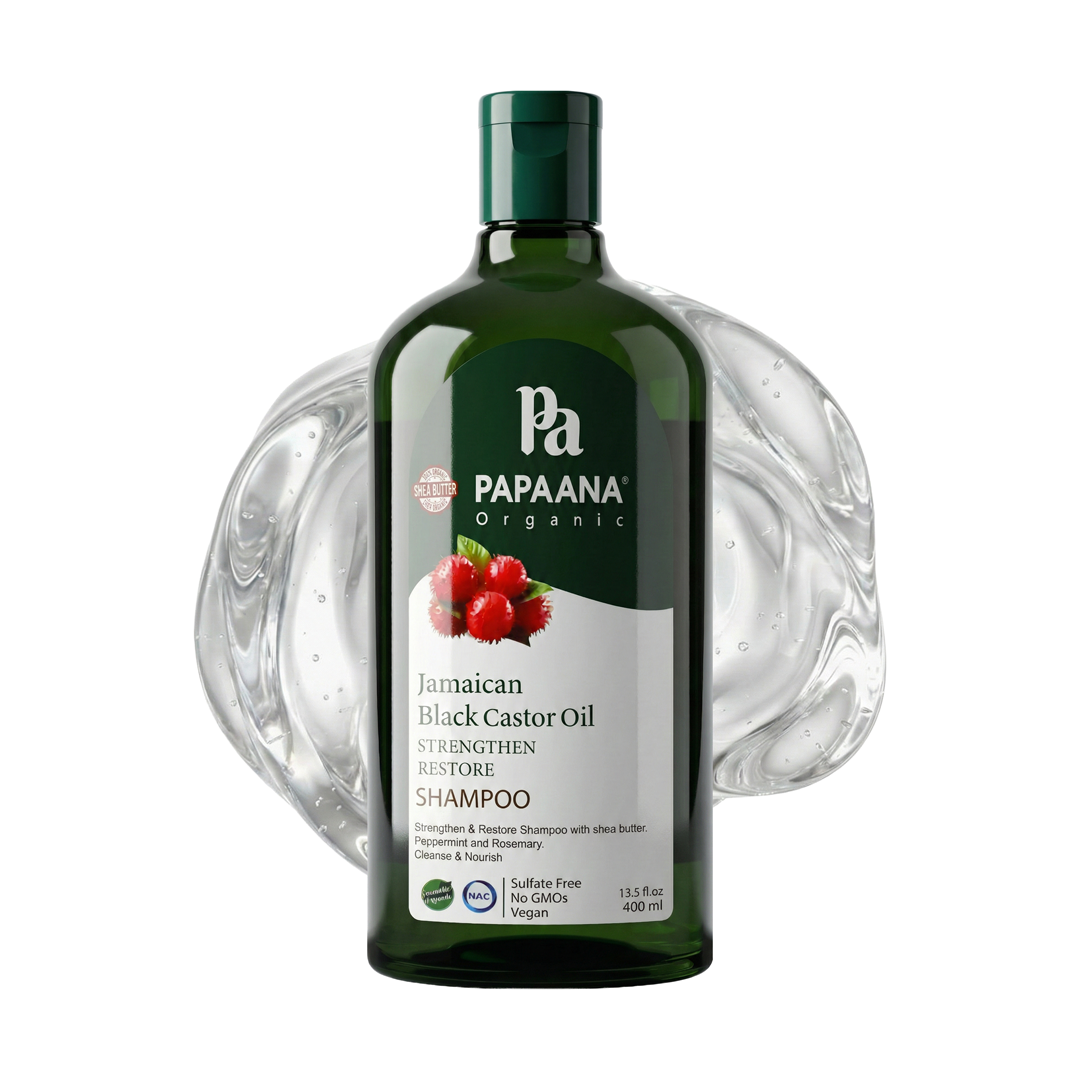 Papaana Jamaican Black Castor Oil Shampoo for growth, strength & moisture boost