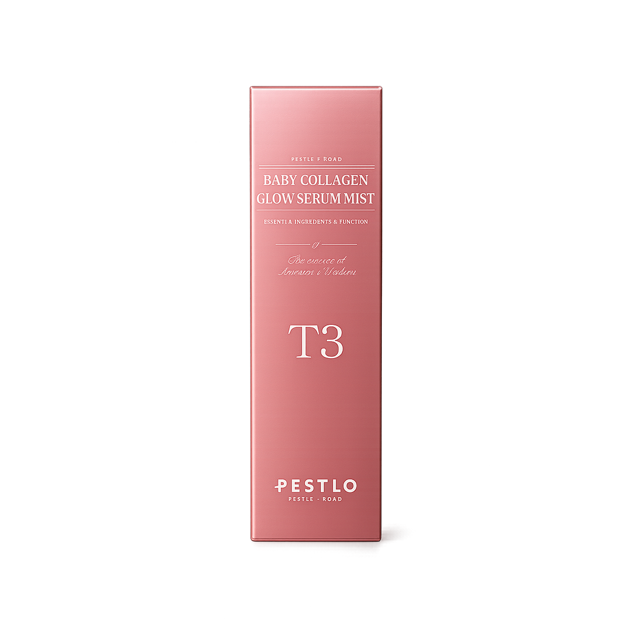Pestlo T3 Baby Collagen Glow Serum Mist 50ml collagen facial mist spray providing hydration, glow and skin elasticity support.