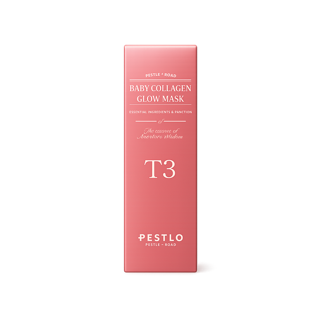 Pestlo Baby Collagen Glow Mask T3 collagen peel-off face mask 70ml for hydration, skin elasticity, and radiant glowing skin.