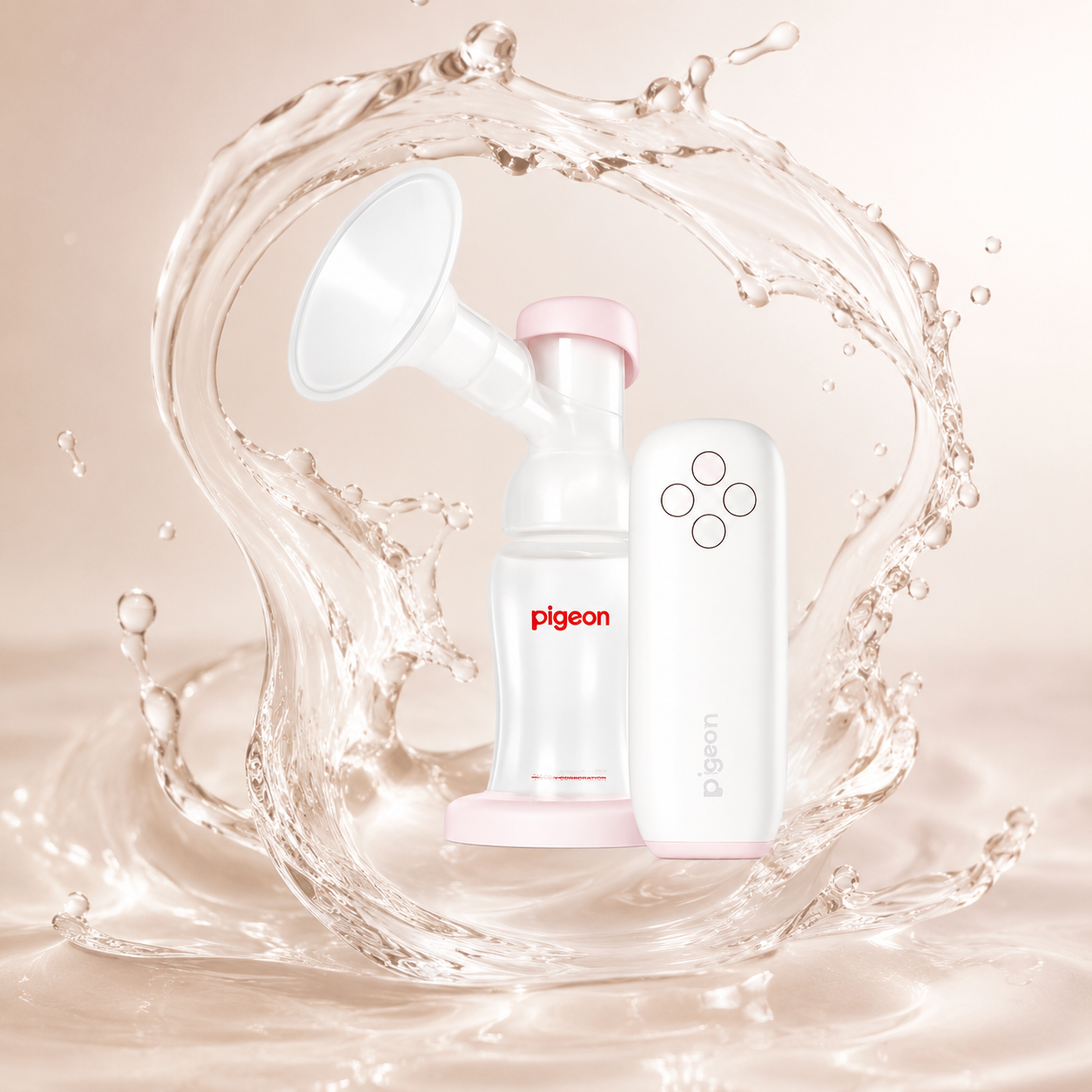 Pigeon GoMini™ Plus Electric Breast Pump Single portable electric breast pump with silicone cushion for comfortable milk expression.