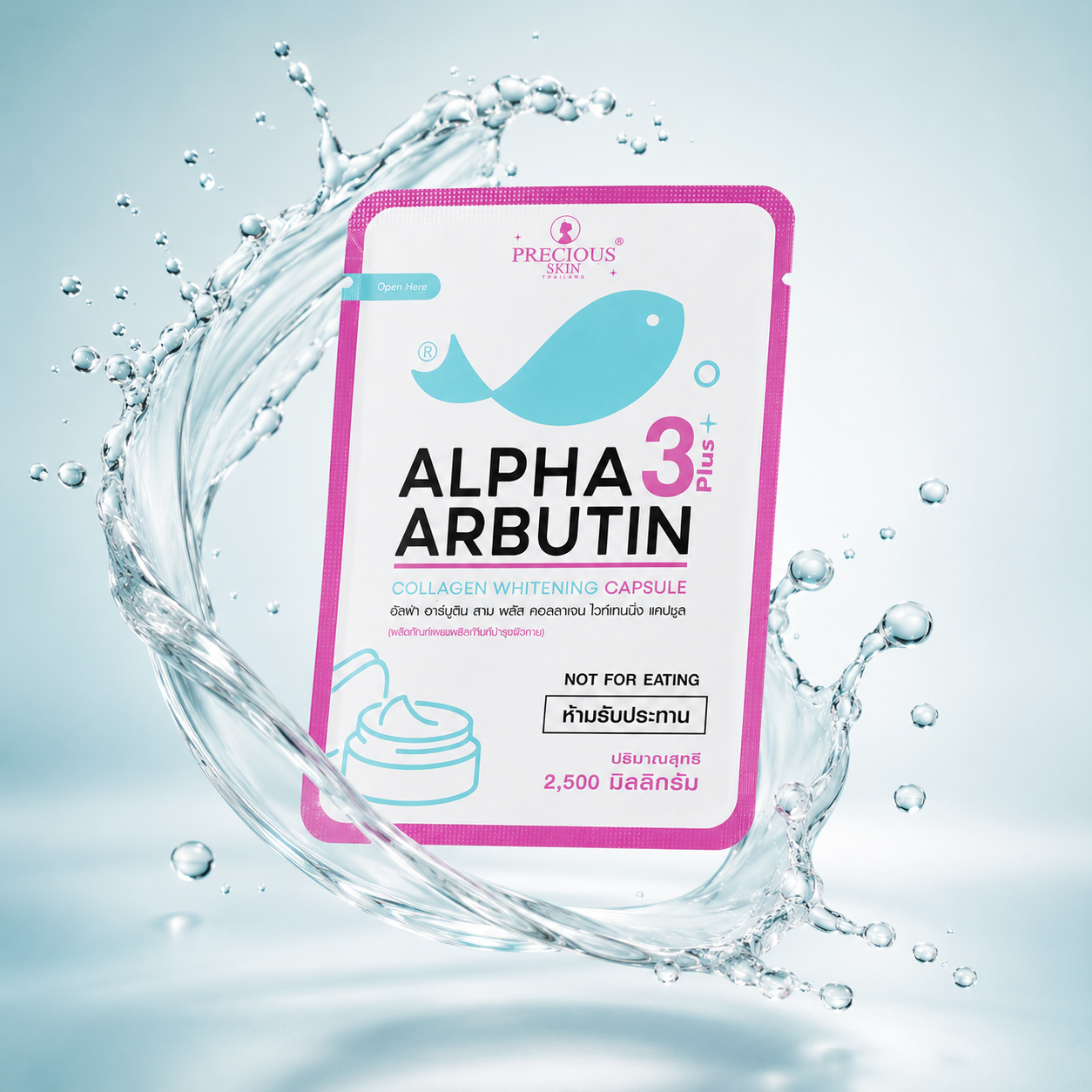 Precious Skin Alpha Arbutin 3 Plus Collagen Whitening Capsule 2500mg skin brightening capsule for dark spots and uneven tone