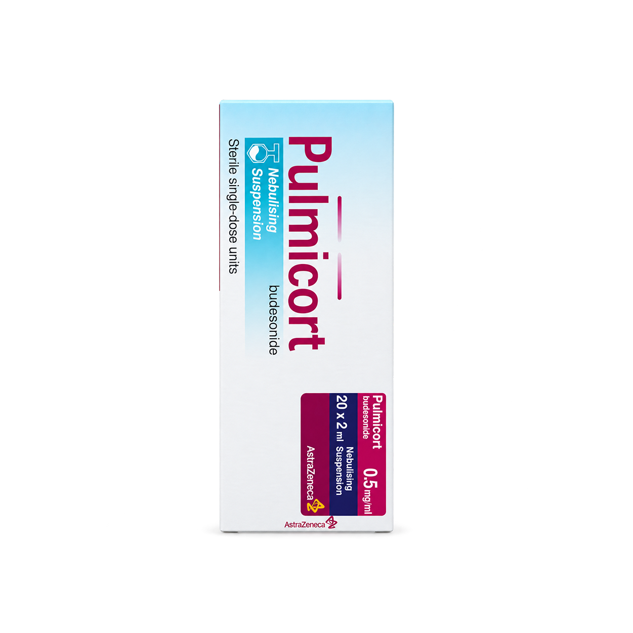 Pulmicort Budesonide 0.5 mg/ml Nebulising Suspension 20 x 2 ml for reducing lung inflammation
