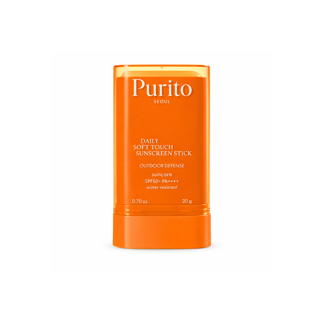 Purito Daily Soft Touch Sunscreen Stick SPF50+ PA++++ 20g Korean sunscreen stick providing portable high UV protection with smooth matte finish for daily use