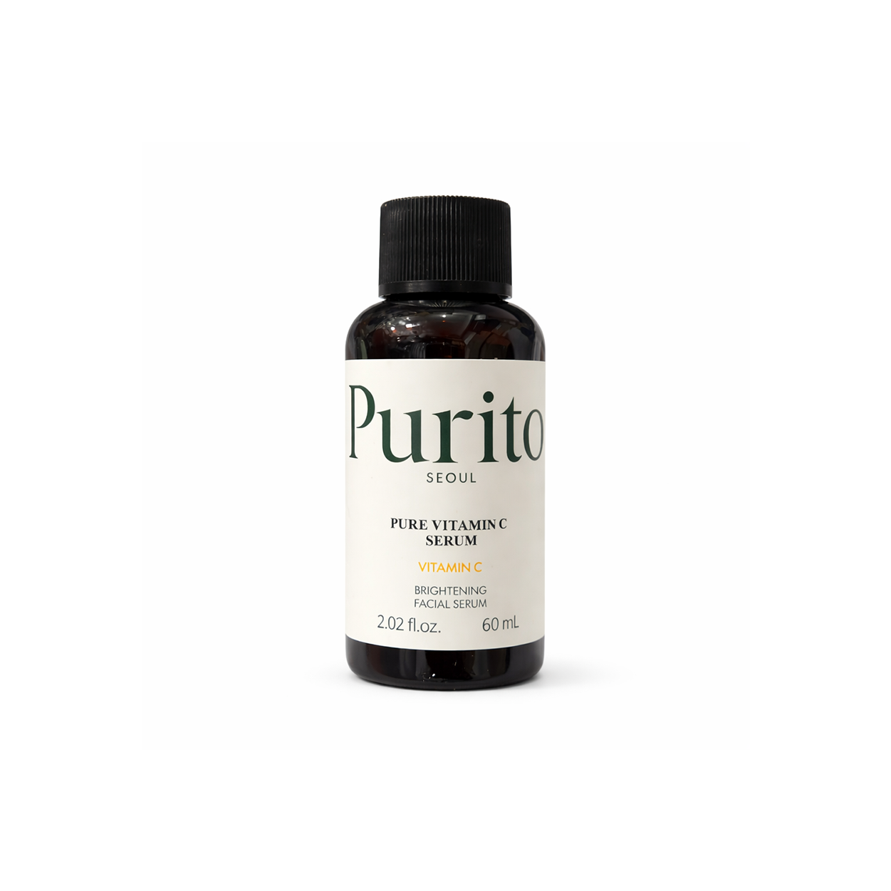 Purito Pure Vitamin C Serum 60ml brightening face serum with bamboo water designed to reduce dark spots and improve uneven skin tone