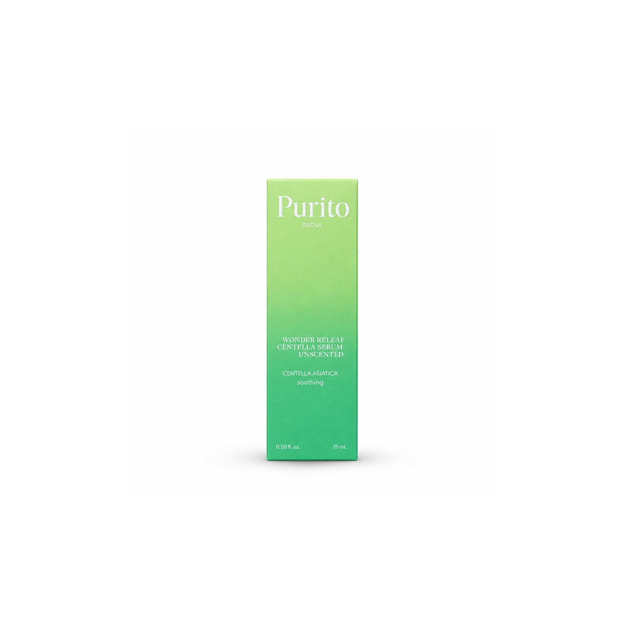 Purito Wonder Releaf Centella Serum Unscented soothing facial serum 15ml for sensitive and irritated skin