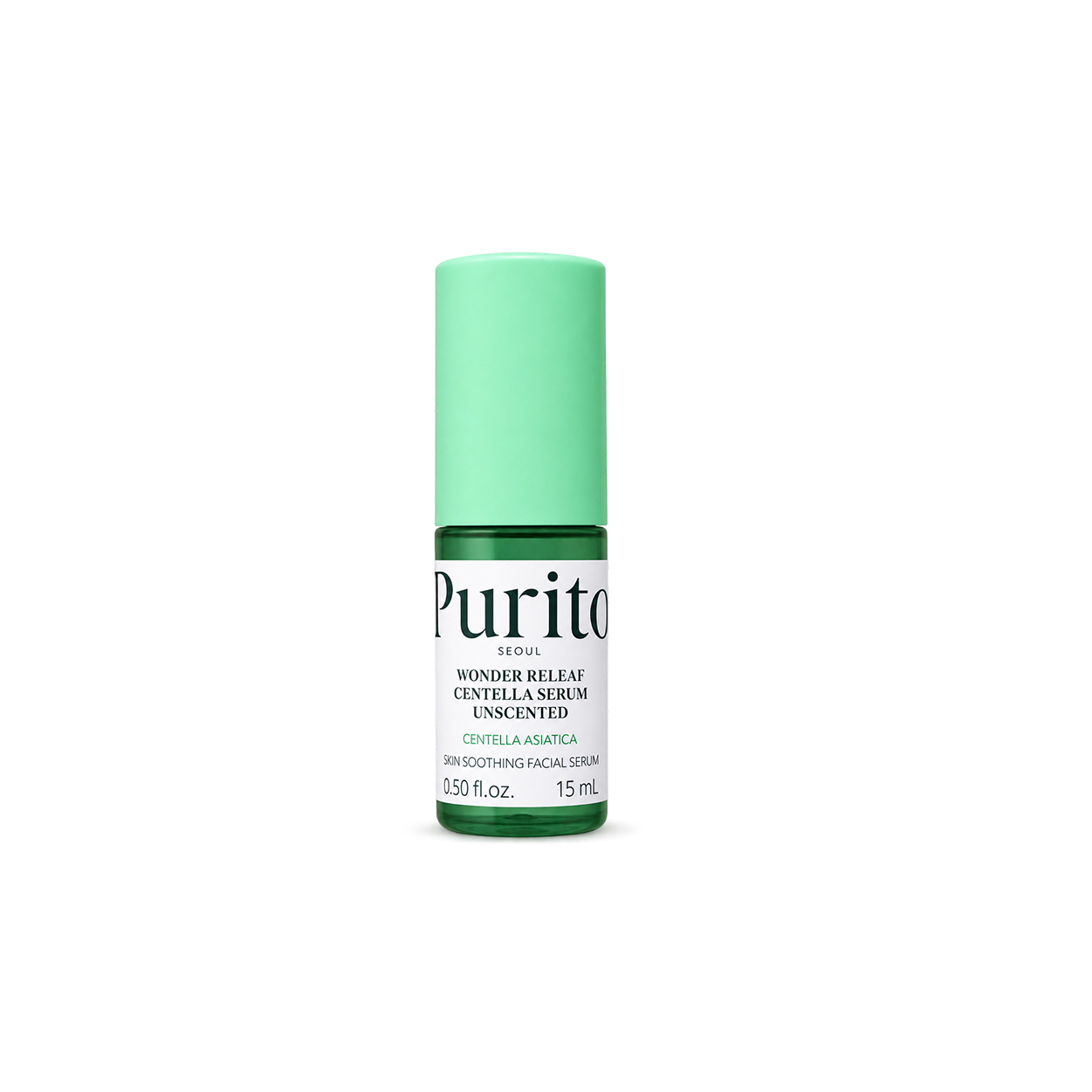 Purito Wonder Releaf Centella Serum Unscented soothing facial serum 15ml for sensitive and irritated skin