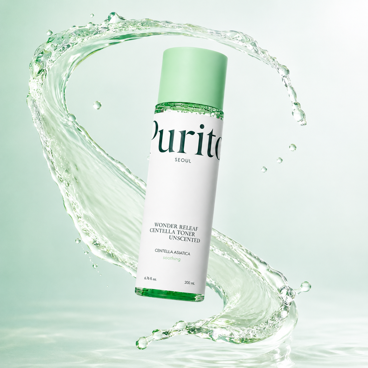 Purito Wonder Releaf Centella Toner Unscented 200ml facial toner for soothing sensitive skin and hydration