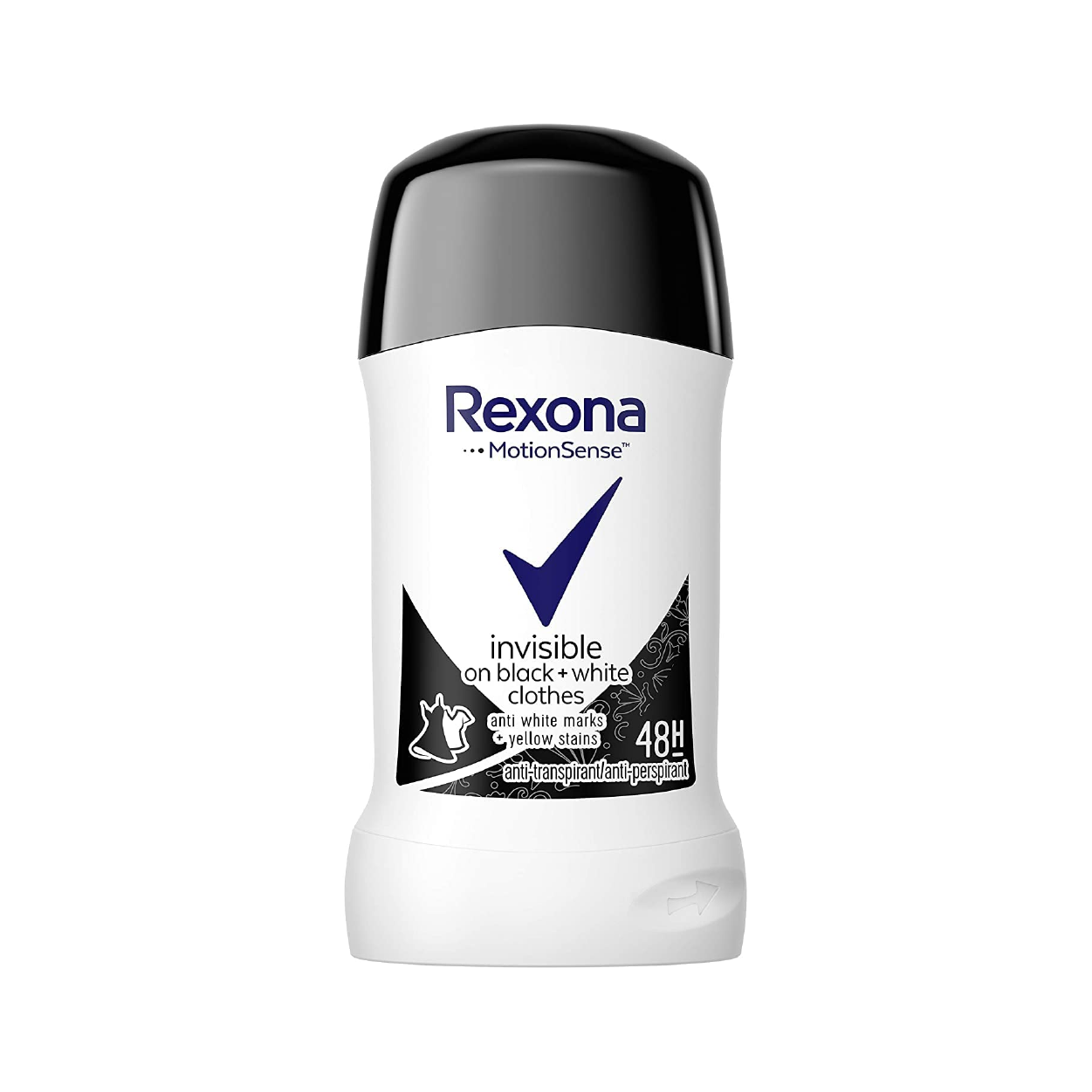 Rexona Invisible On Blk+Wht Clothes Deo Stick 48H 40Ml