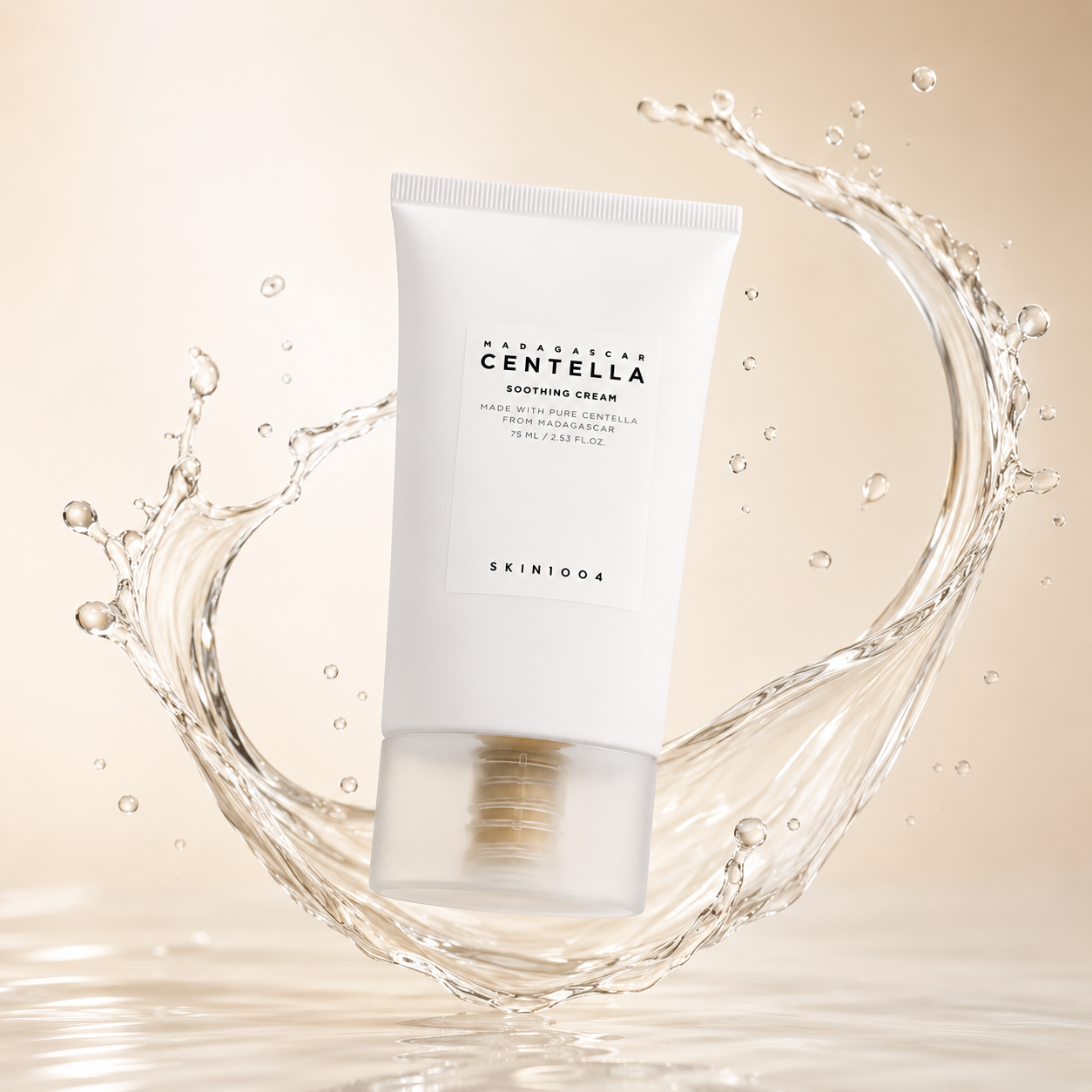 SKIN1004 Madagascar Centella Soothing Cream 75ml soothing face cream with Centella and ceramides for hydration and skin barrier support.