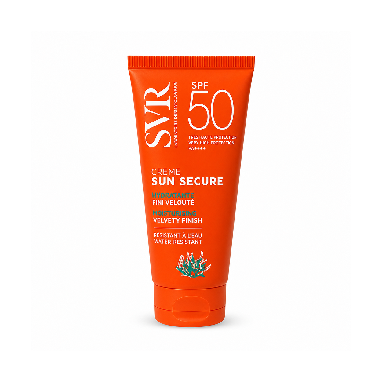 SVR Sun Secure Crème SPF 50+ moisturising face sunscreen cream 50ml offering very high broad-spectrum UV protection for sensitive skin.