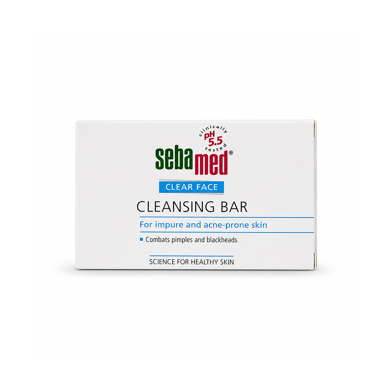 Sebamed Clear Face Cleansing Bar 100g for oily and acne-prone skin helps reduce pimples and blackheads gently