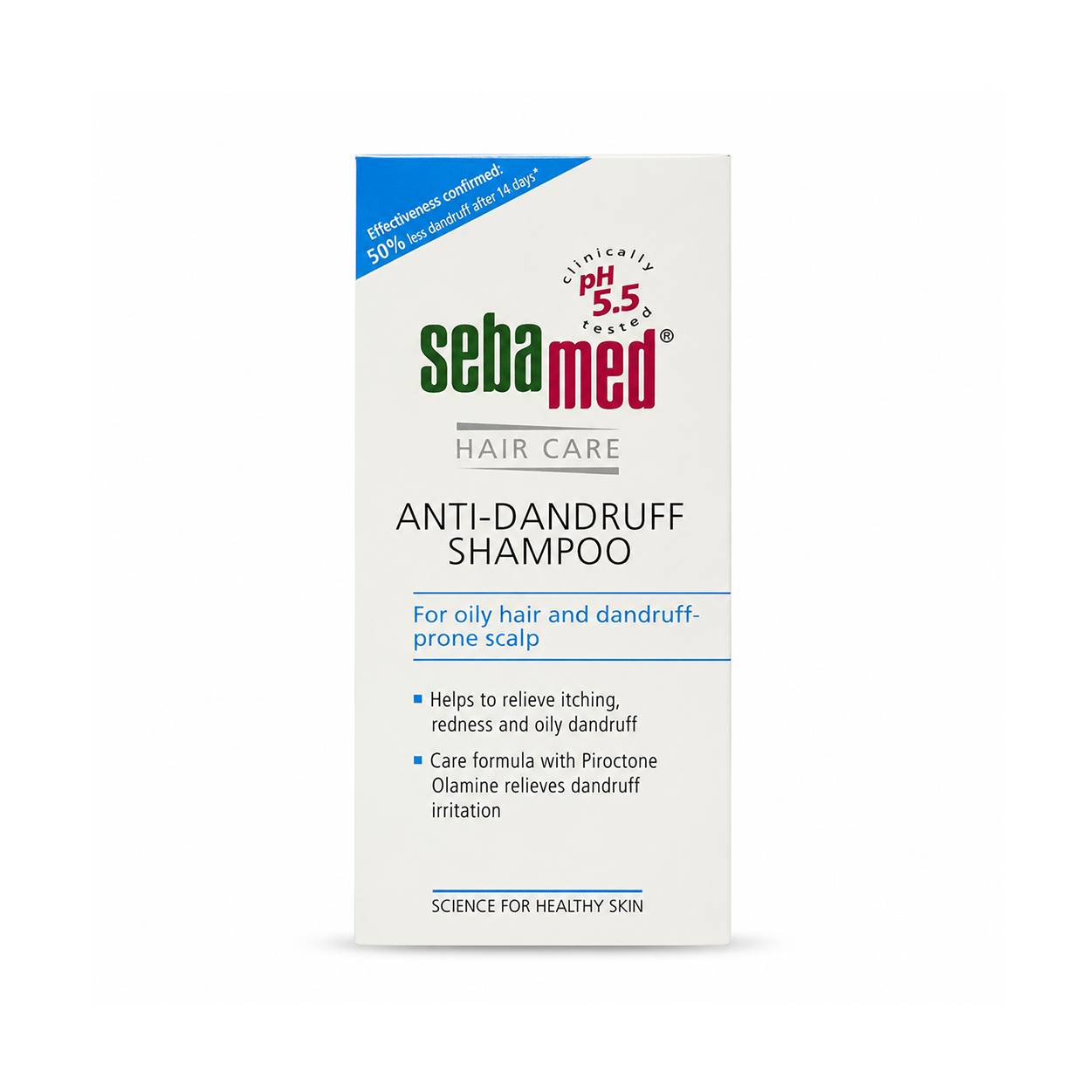Sebamed Hair Care Anti-Dandruff Shampoo 200ml for oily scalp helps reduce dandruff flakes and soothe itchy scalp irritation