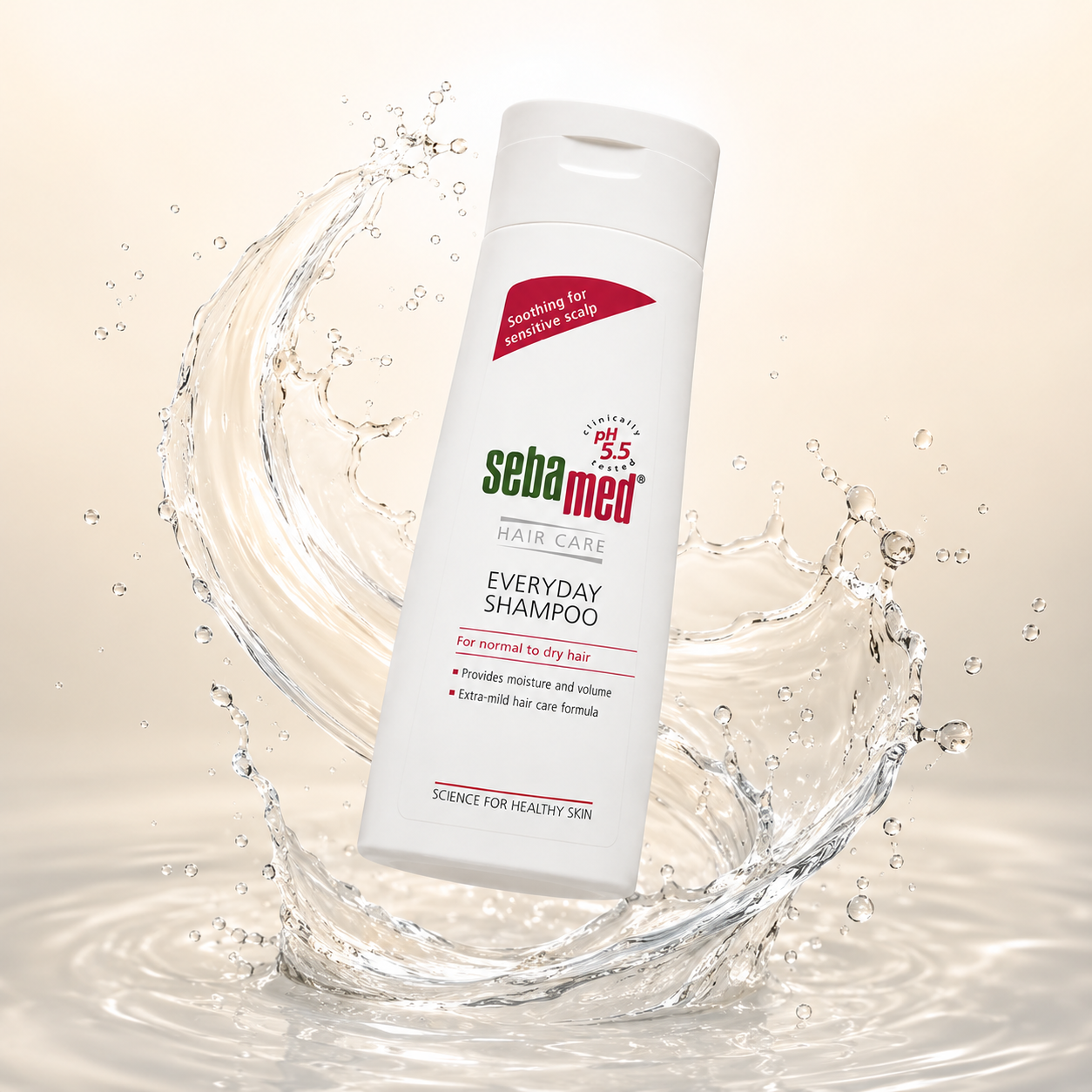 Sebamed Hair Care Everyday Shampoo 200ml for sensitive scalp and dry hair with pH 5.5 balanced daily cleansing formula
