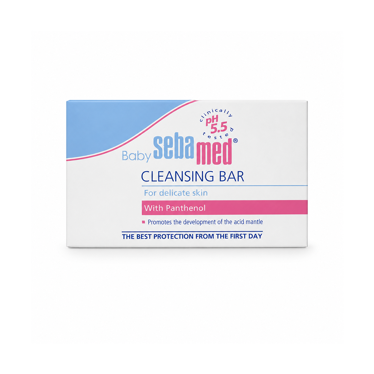 Sebamed Baby Cleansing Bar With Panthenol 100g for delicate sensitive baby skin with gentle pH 5.5 daily cleansing formula