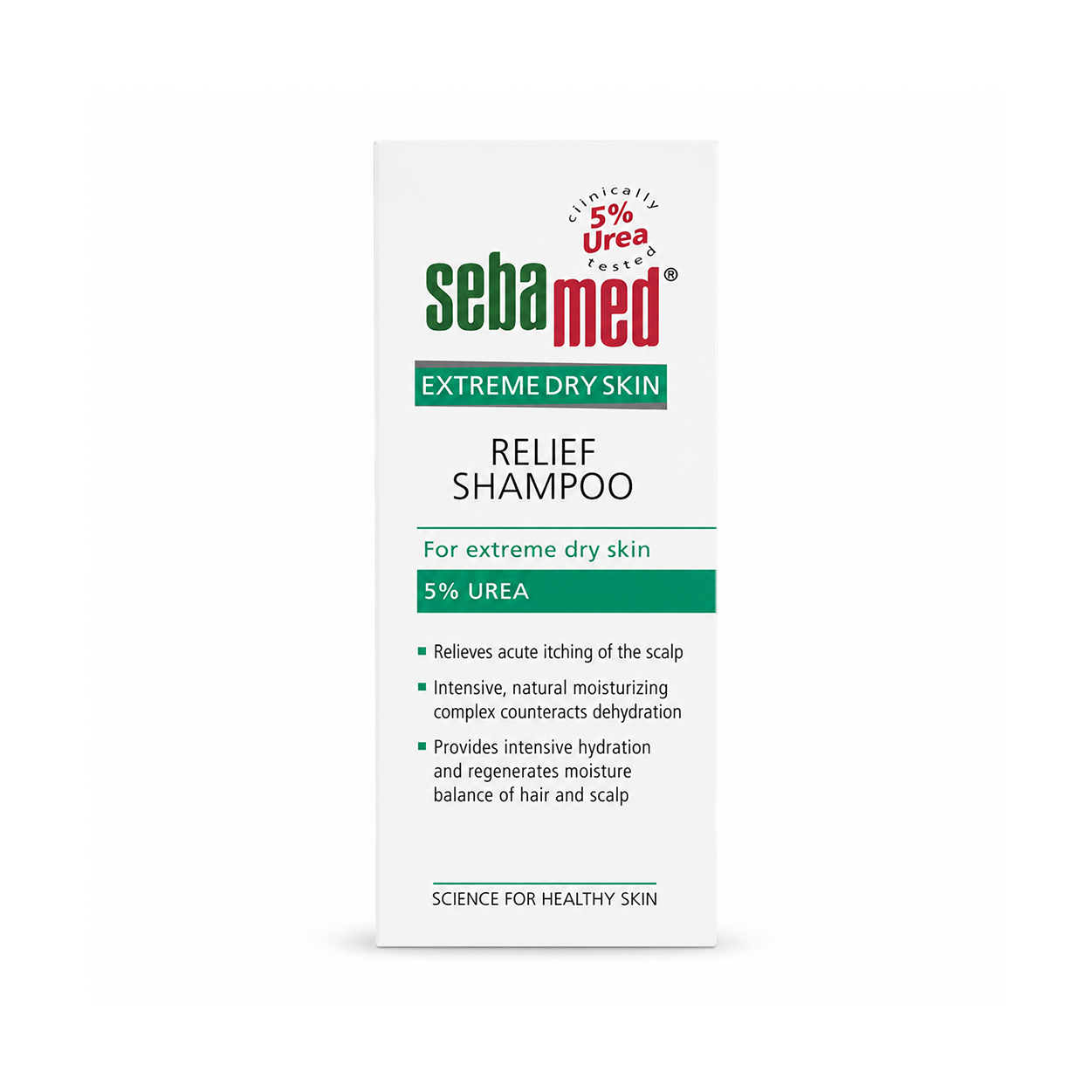 Sebamed Extreme Dry Skin Relief Shampoo 200ml for dry itchy scalp with 5% Urea moisturizing formula for sensitive skin