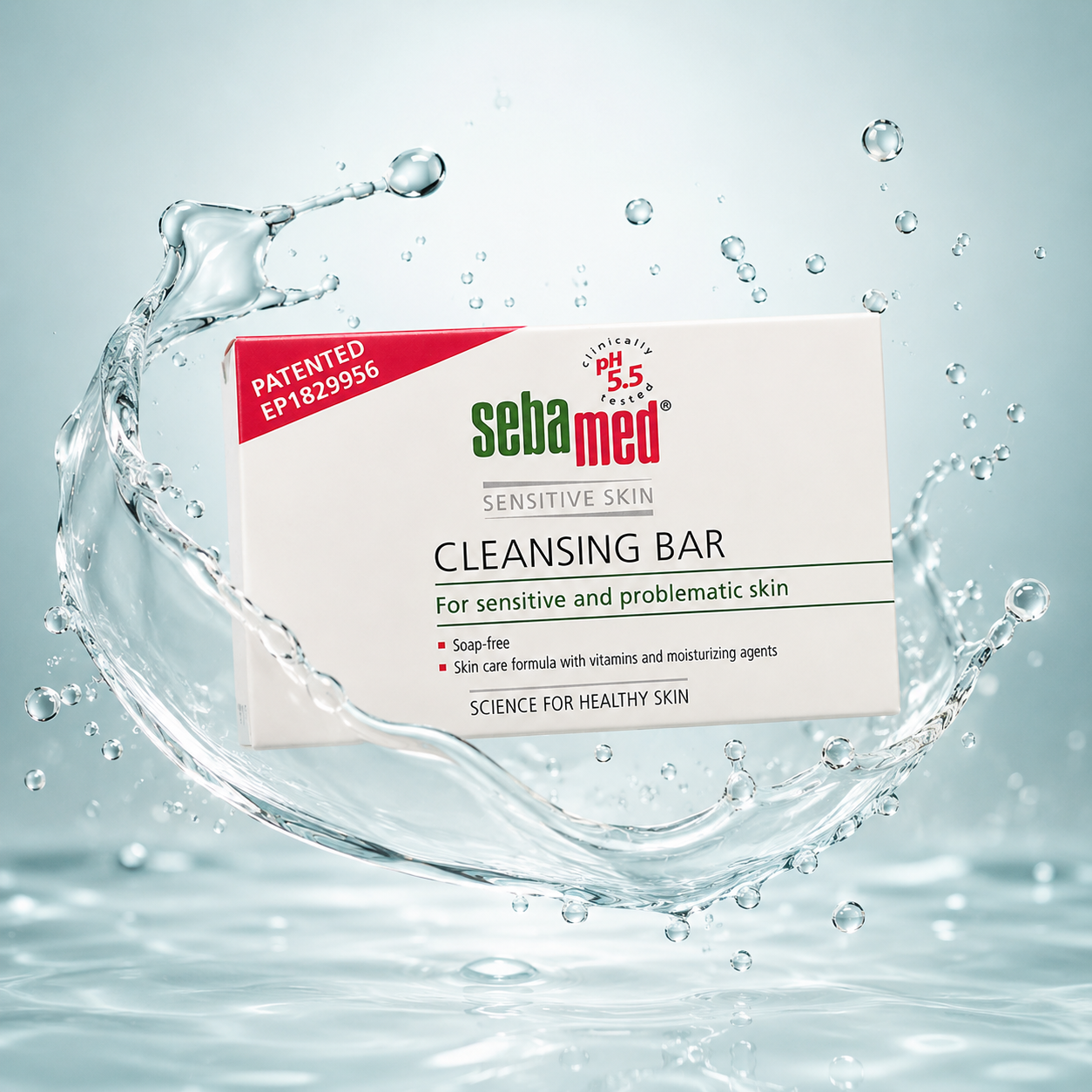 Sebamed Sensitive Skin Cleansing Bar 150g soap-free cleansing bar for sensitive and problematic skin with pH 5.5 balance