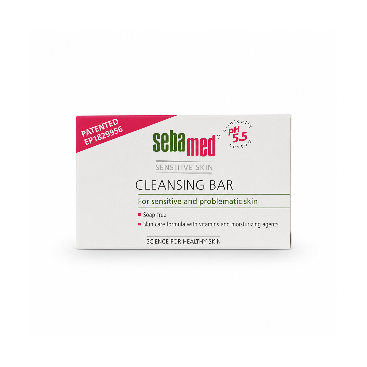 Sebamed Sensitive Skin Cleansing Bar 100g soap-free cleansing bar for sensitive skin that helps reduce dryness and tightness after washing