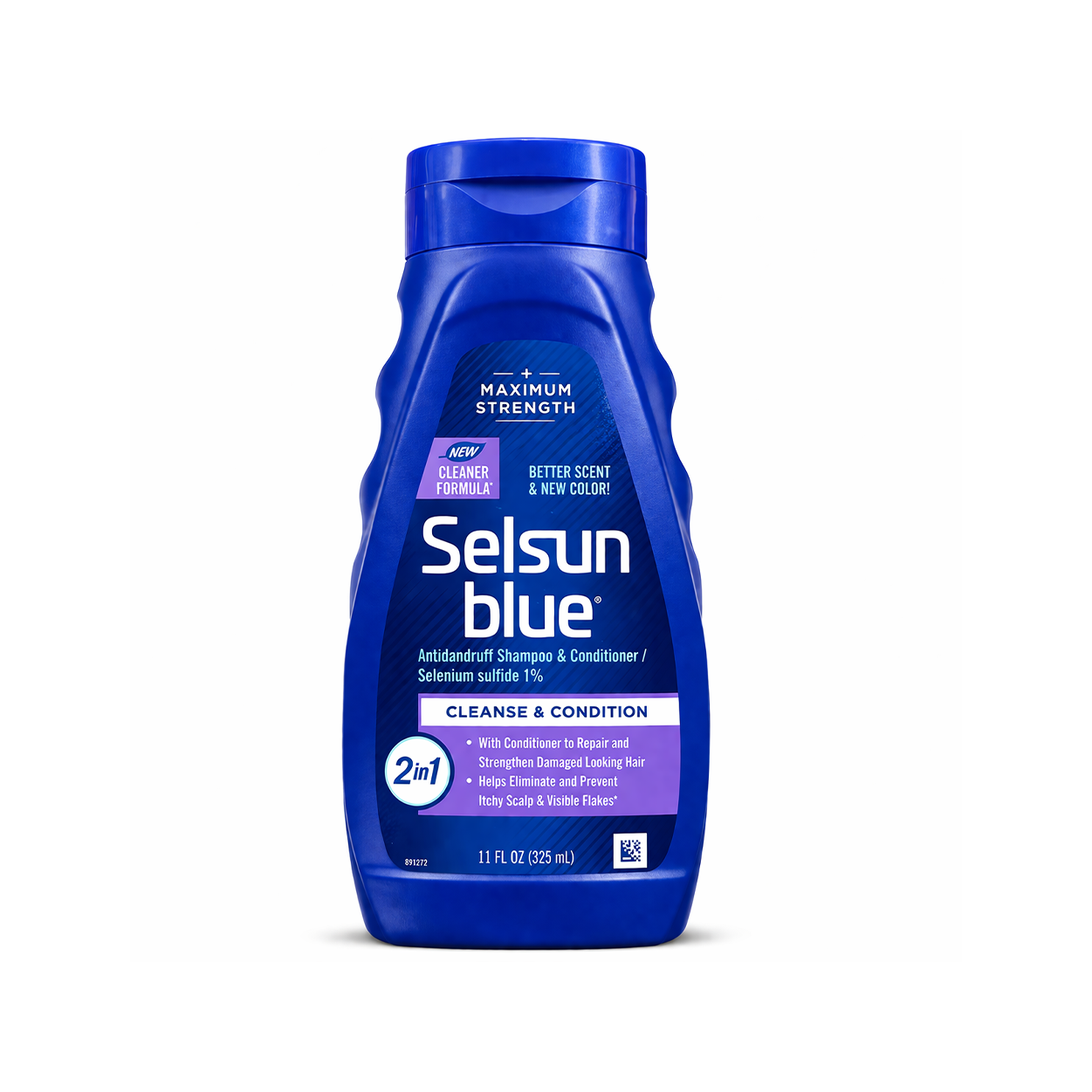 Selsun Blue Anti-Dandruff Shampoo and Conditioner 325ml bottle for flaky scalp relief with selenium sulfide formula