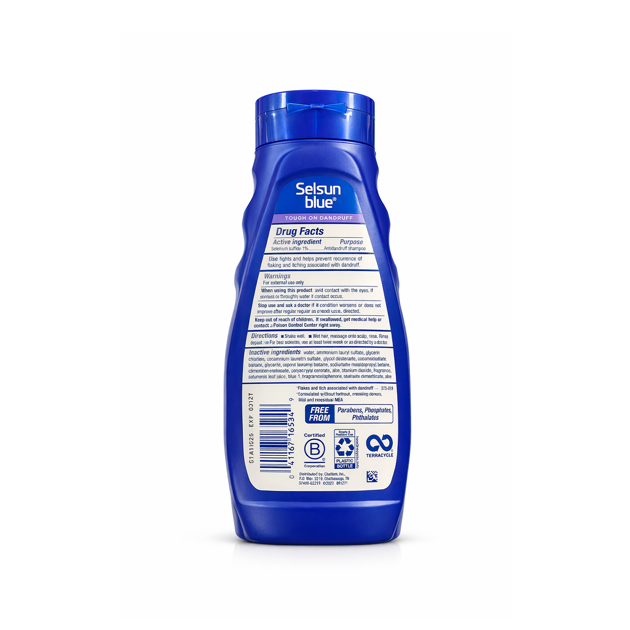 Selsun Blue Anti-Dandruff Shampoo and Conditioner 325ml bottle for flaky scalp relief with selenium sulfide formula