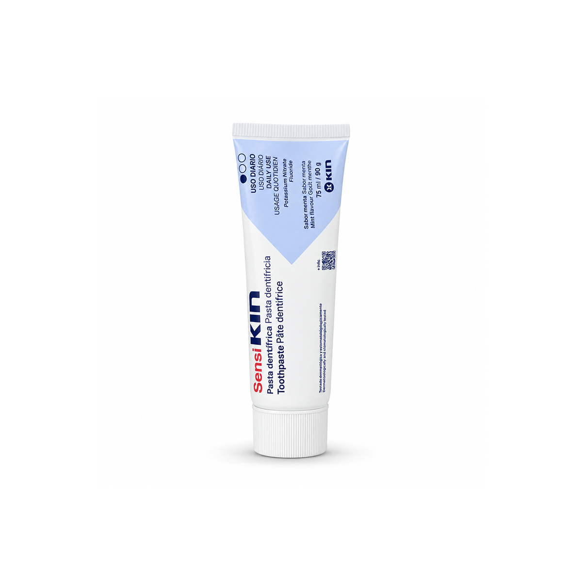 SensiKIN Toothpaste for dental sensitivity, 75 ml / 90 g, with 5% potassium nitrate for daily sensitive teeth care