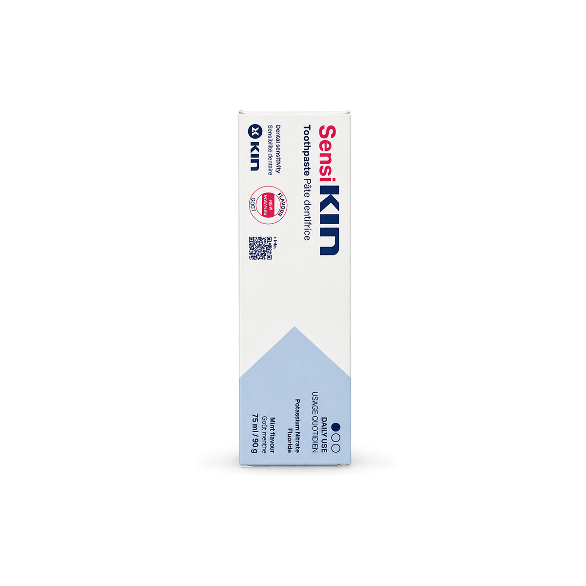 SensiKIN Toothpaste for dental sensitivity, 75 ml / 90 g, with 5% potassium nitrate for daily sensitive teeth care