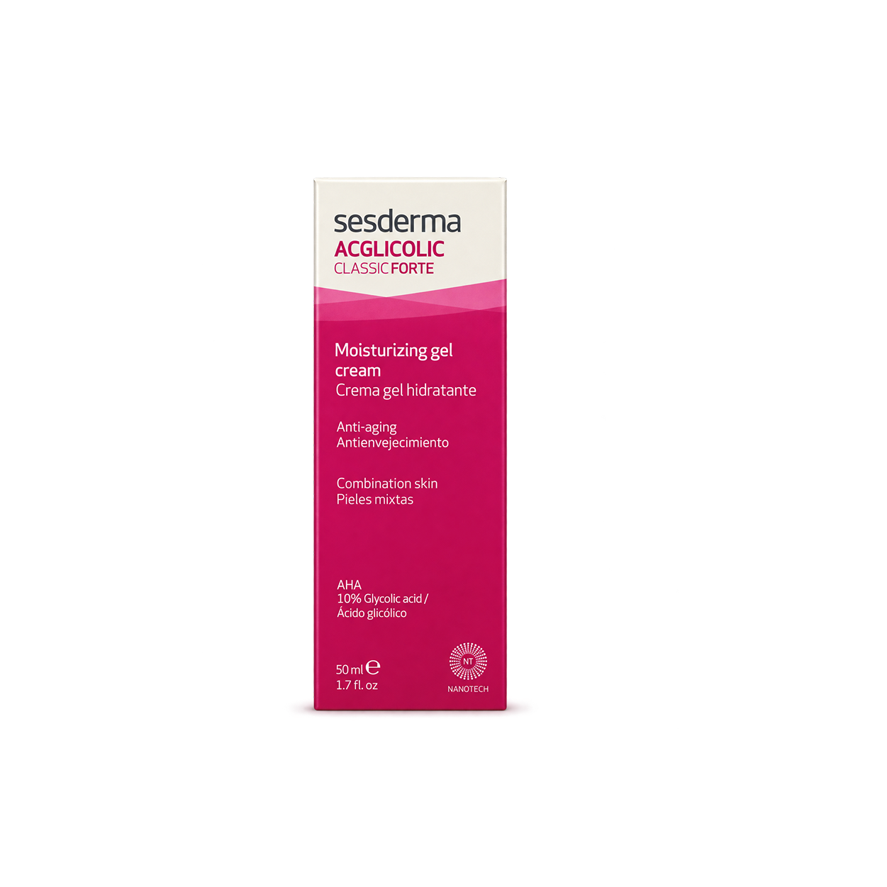 Sesderma Acglicolic Classic Forte moisturizing gel cream 50ml for combination skin with glycolic acid