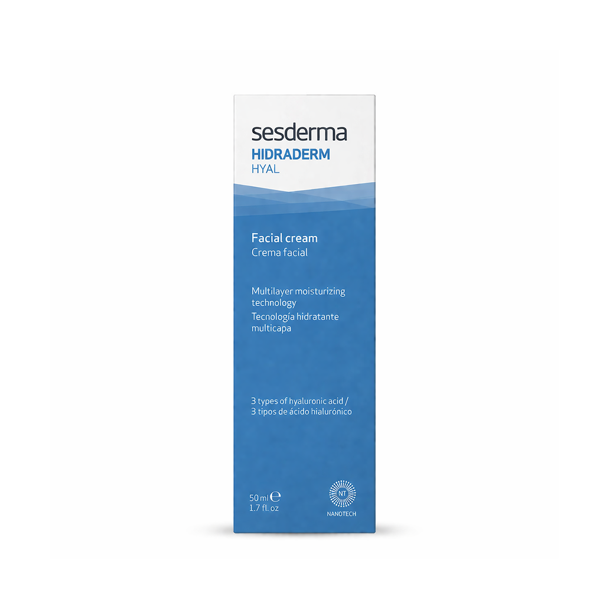 Sesderma Hidraderm Hyal Facial Cream 50ml hydrating face cream for dry dehydrated skin with multi-layer moisture technology