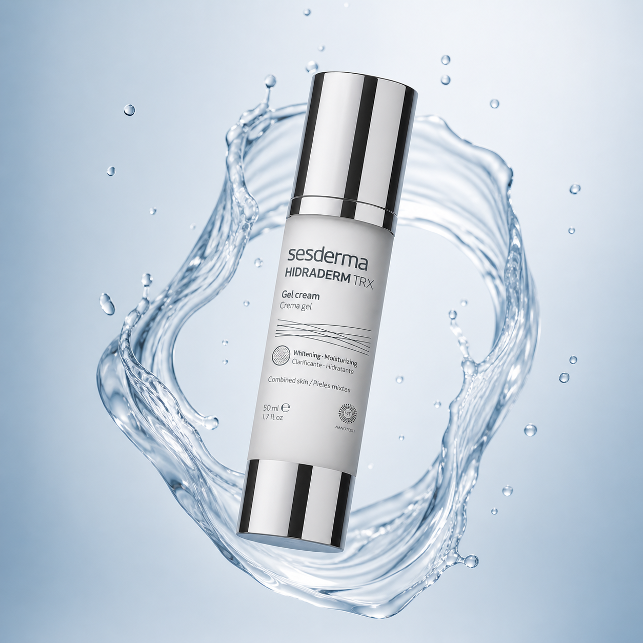 Sesderma Hidraderm TRX Gel Cream 50ml brightening face moisturizer for uneven skin tone and hydration