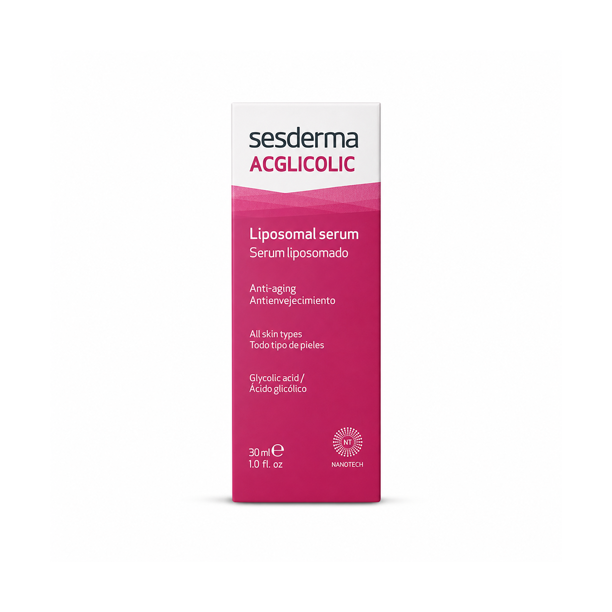 Sesderma Acglicolic Liposomal Serum 30ml exfoliating face serum with glycolic acid for smoother skin texture and improved radiance