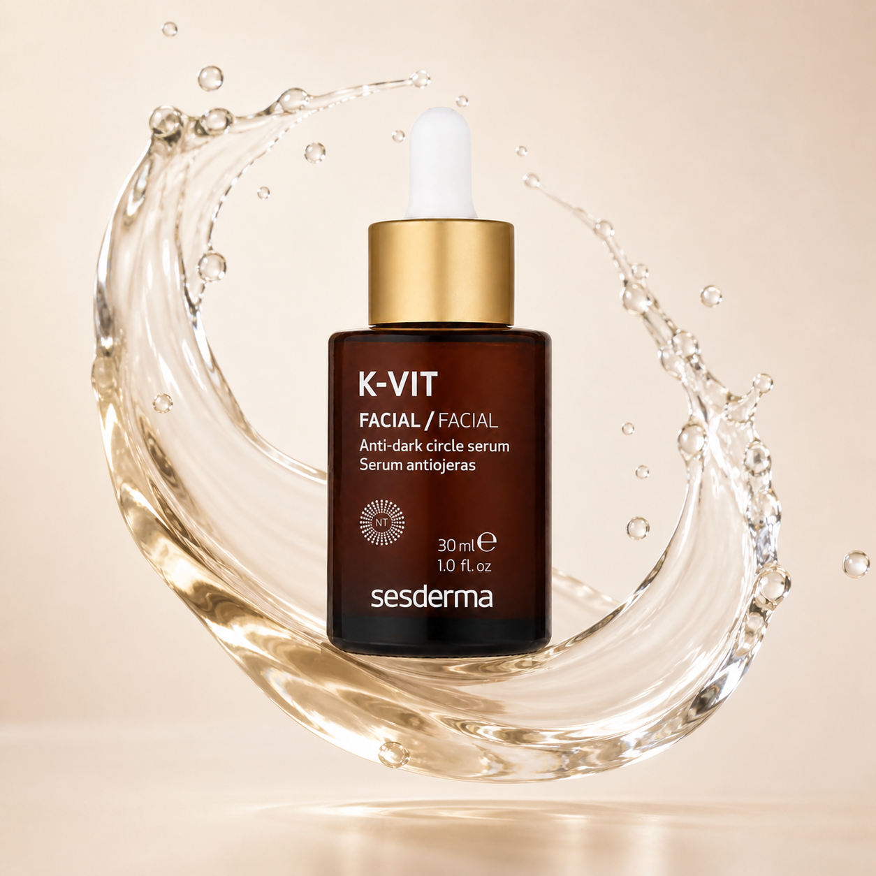 Sesderma K-VIT Facial Anti-Dark Circle Serum 30ml eye serum bottle for reducing dark circles and brightening under-eye skin