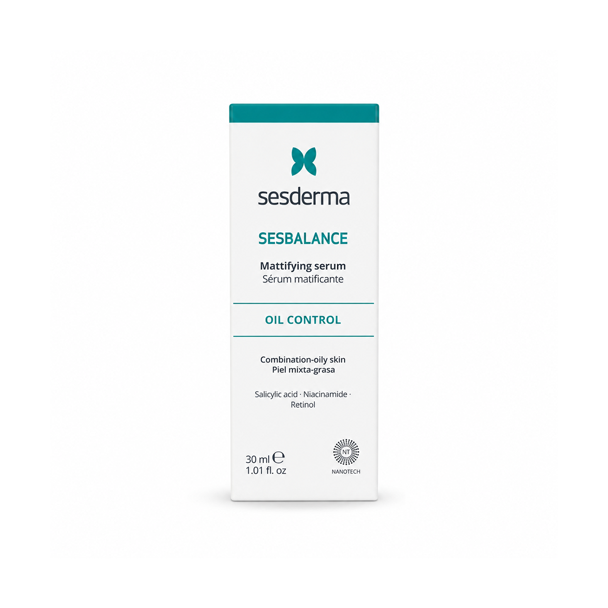 Sesderma Sesbalance Mattifying Serum oil control face serum 30ml for oily acne-prone skin reducing shine and refining pores