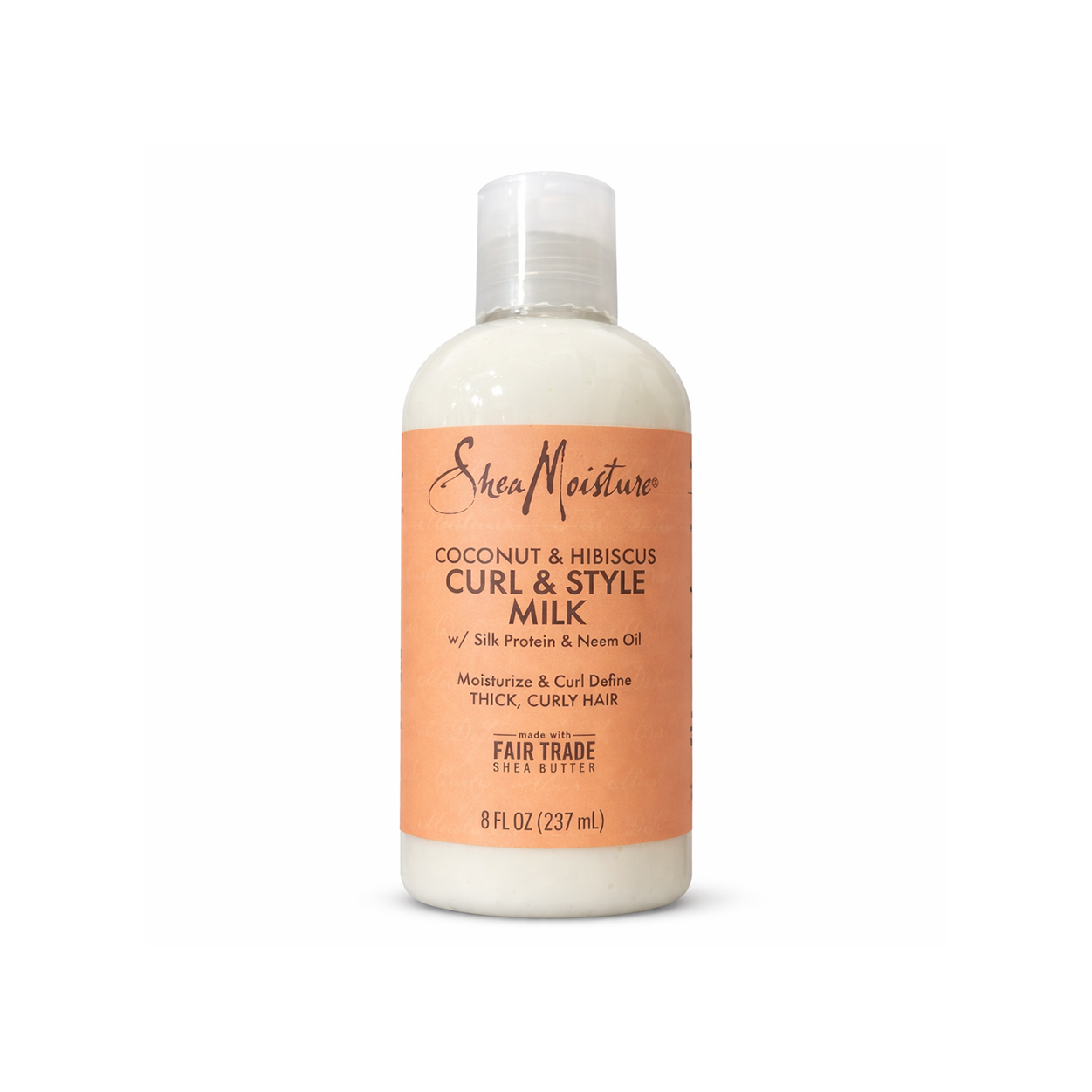 SheaMoisture Coconut & Hibiscus Curl & Style Milk 237ml curl defining hair cream for thick curly hair hydration and frizz control