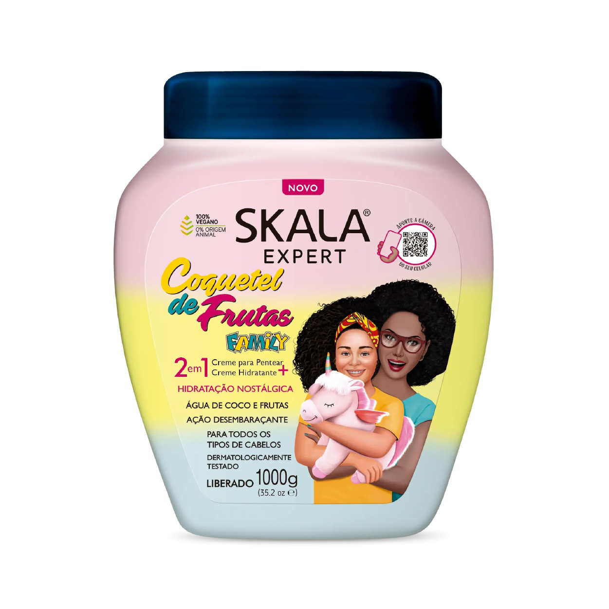 Skala Expert Coquetel De Frutas Family 2In1 Hair Treatment Crm 1000G