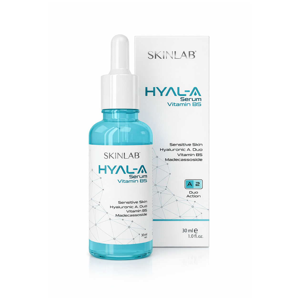 SkinLab Hyal-A Serum Vitamin B5 30ml hydrating face serum for sensitive skin with hyaluronic acid for moisture and plumping