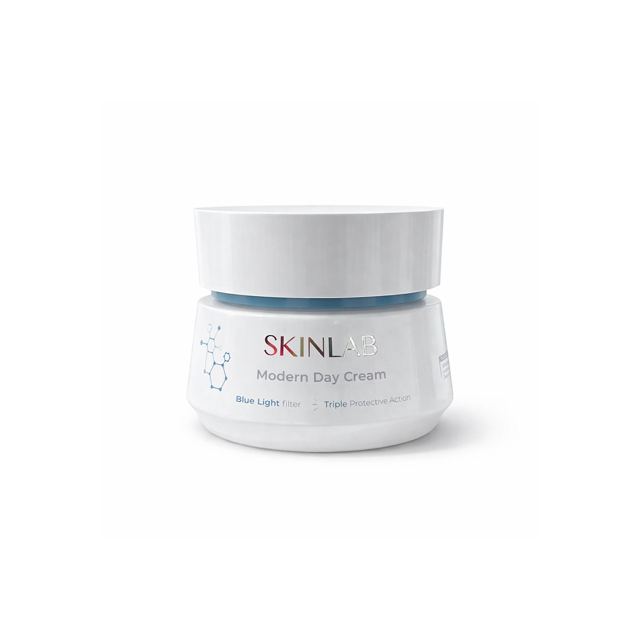 Skinlab Modern Day Cream Blue Light Protection face cream jar, hydrating antioxidant daily moisturizer for skin defense