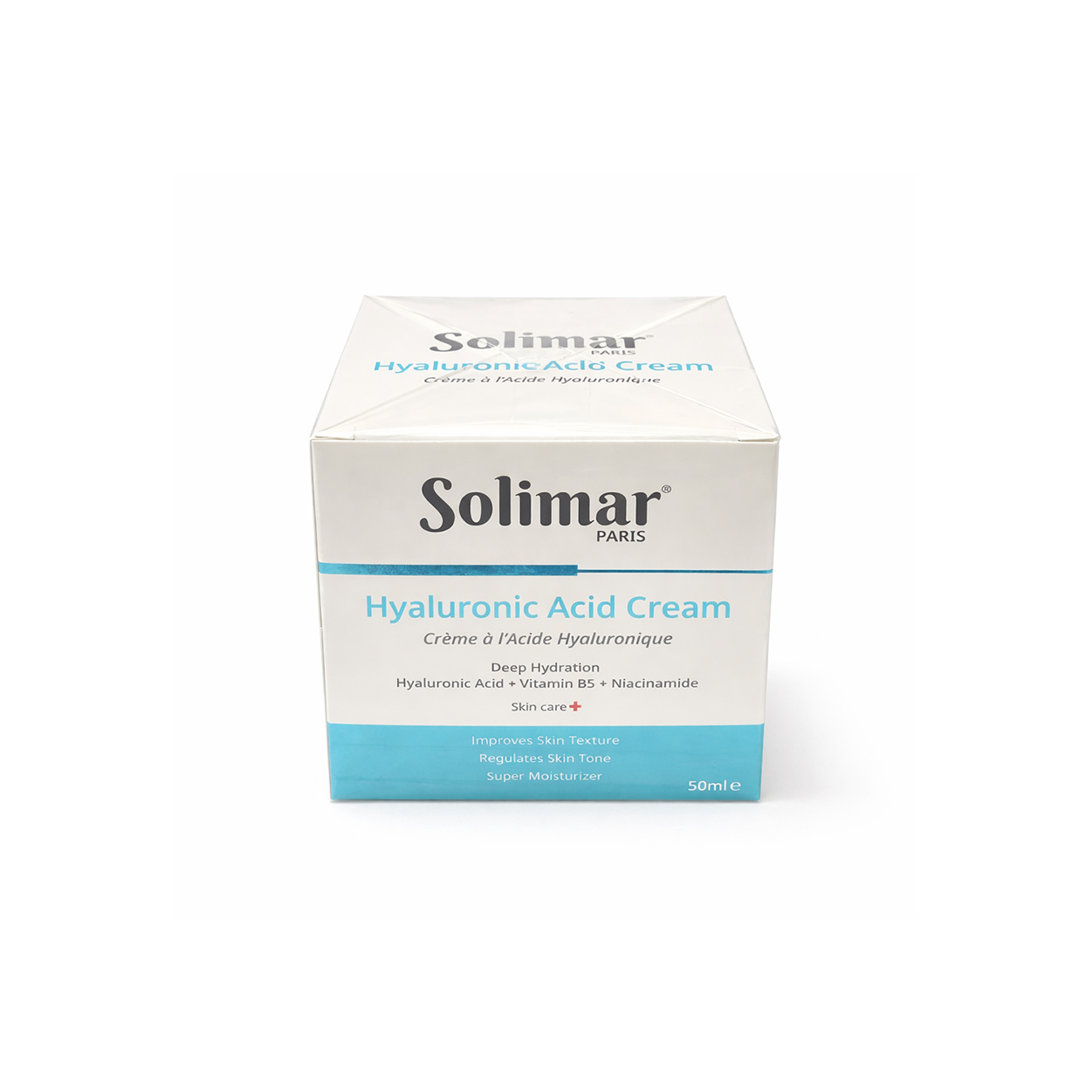 Solimar Paris Hyaluronic Acid Cream 50ml hydrating face cream for deep moisture and smooth skin texture