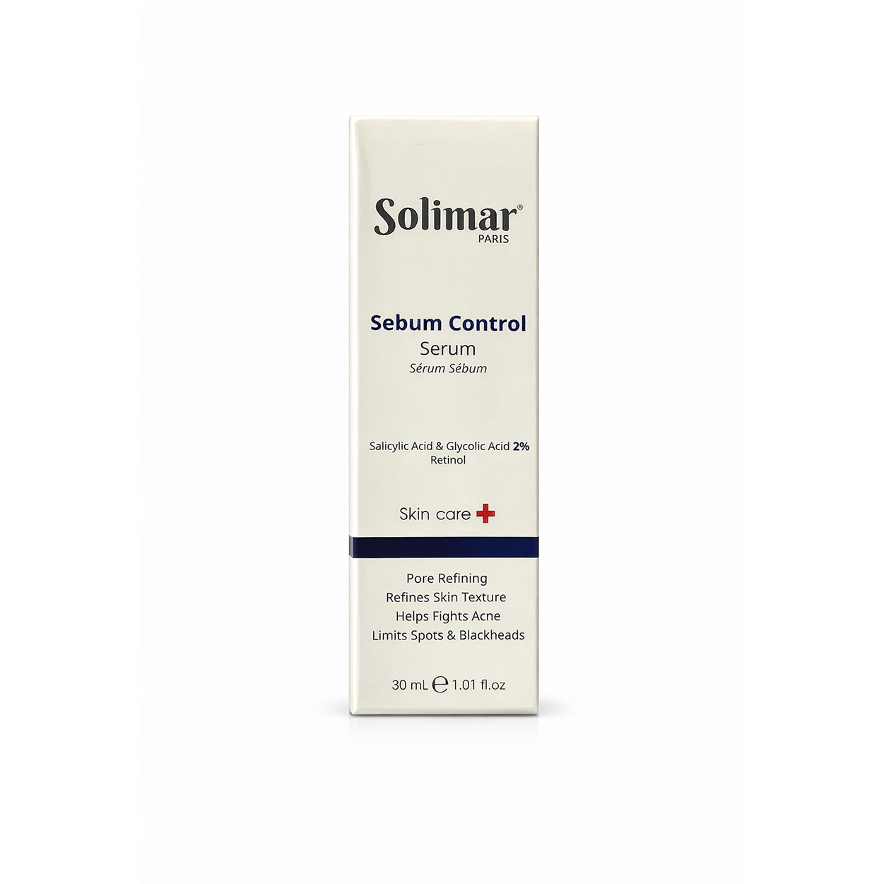 Solimar Paris Sebum Control Serum 30ml acne treatment serum with salicylic acid for oil control and pore refining