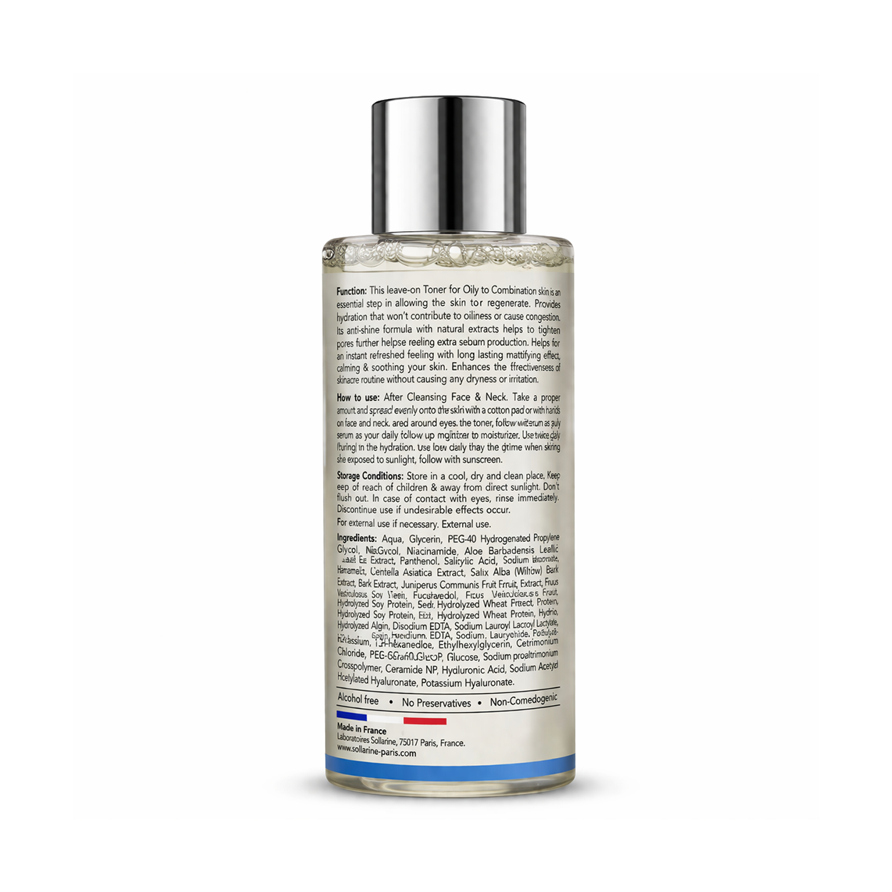 Solimar Paris Purifying & Balancing Toner 200ml face toner for oily to combination skin with pore tightening and oil control benefits