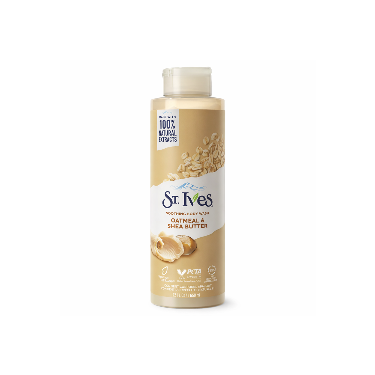 St. Ives Soothing Body Wash Oatmeal & Shea Butter 650ml moisturizing shower gel for dry and sensitive skin