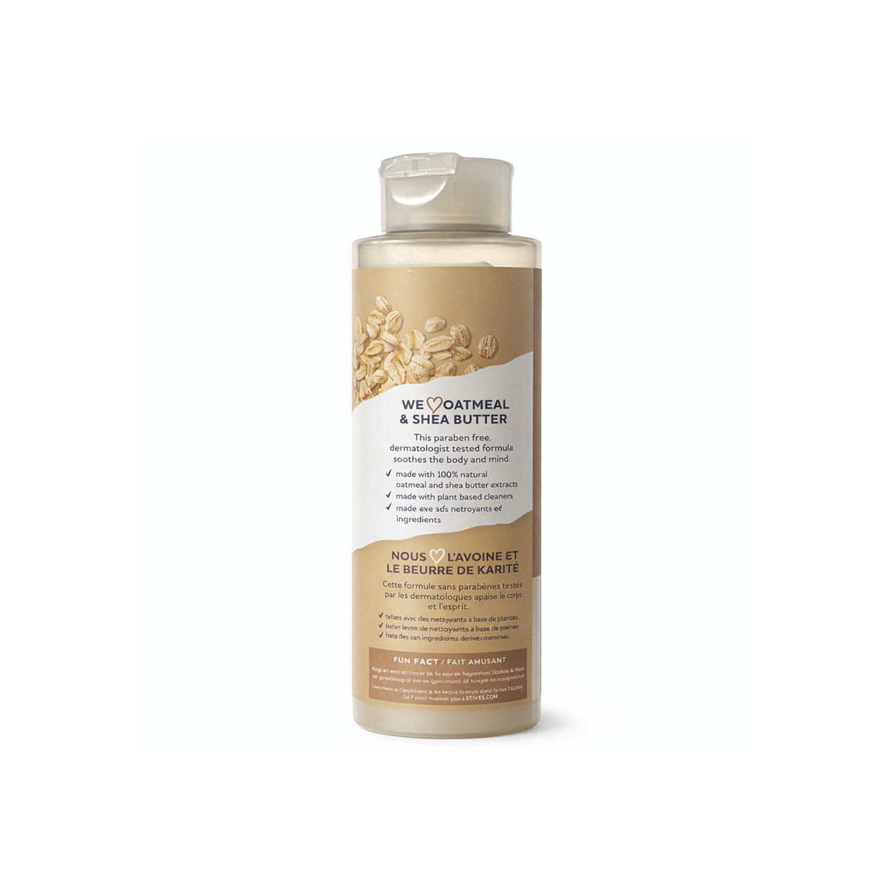 St. Ives Soothing Body Wash Oatmeal & Shea Butter 650ml moisturizing shower gel for dry and sensitive skin