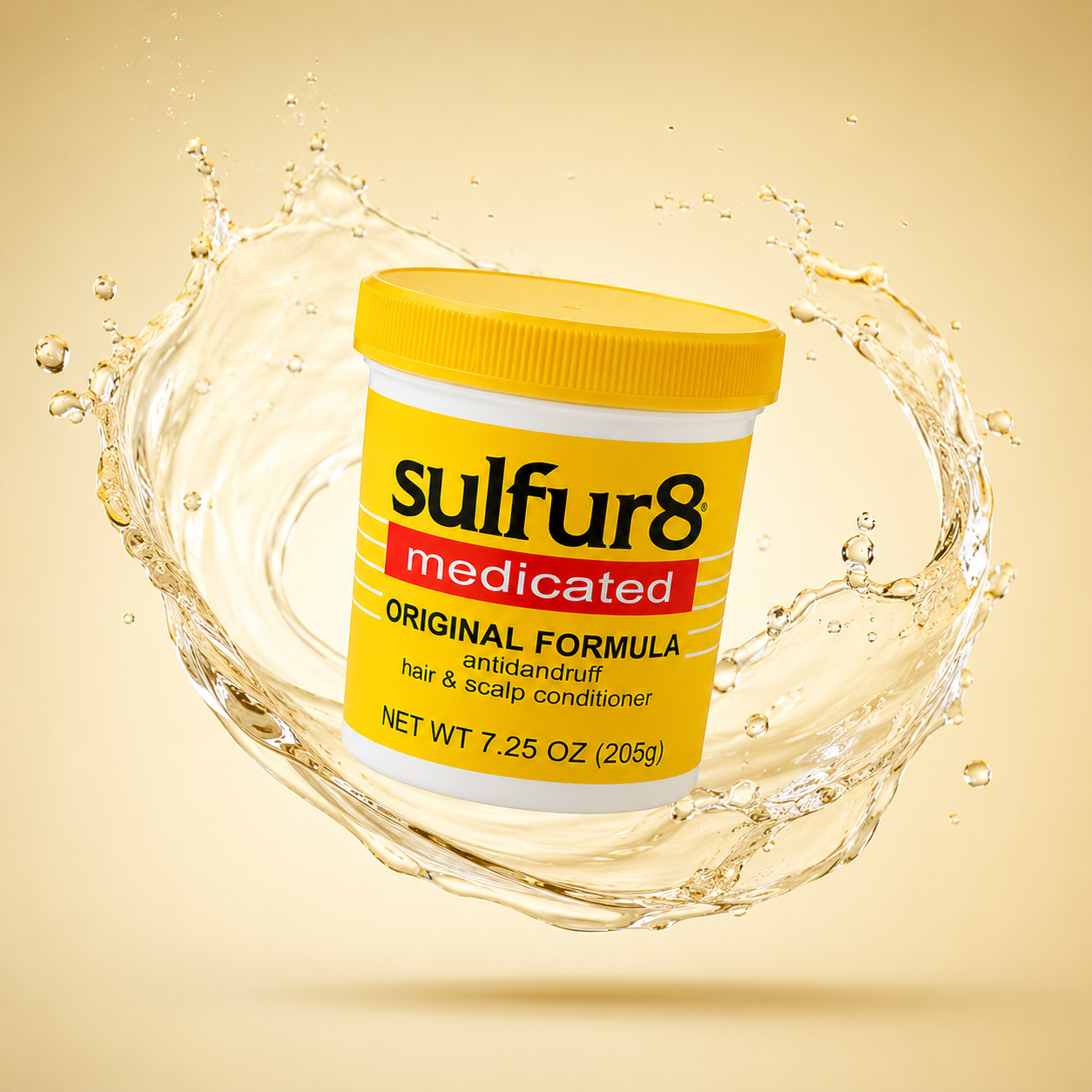 Sulfur8 Medicated Original Formula Anti Dandruff Hair & Scalp Conditioner 205g for itchy scalp and dandruff relief