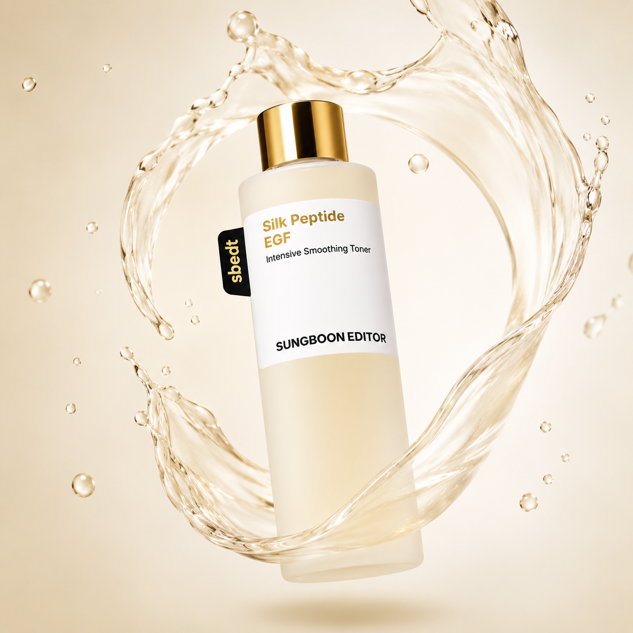 Sungboon Editor Silk Peptide EGF Intensive Smoothing Toner 300ml hydrating face toner for dry and textured skin