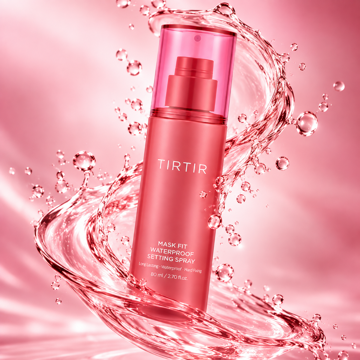 TIRTIR Mask Fit Waterproof Setting Spray 80ml for long-lasting, waterproof makeup setting and hard-fixing finish