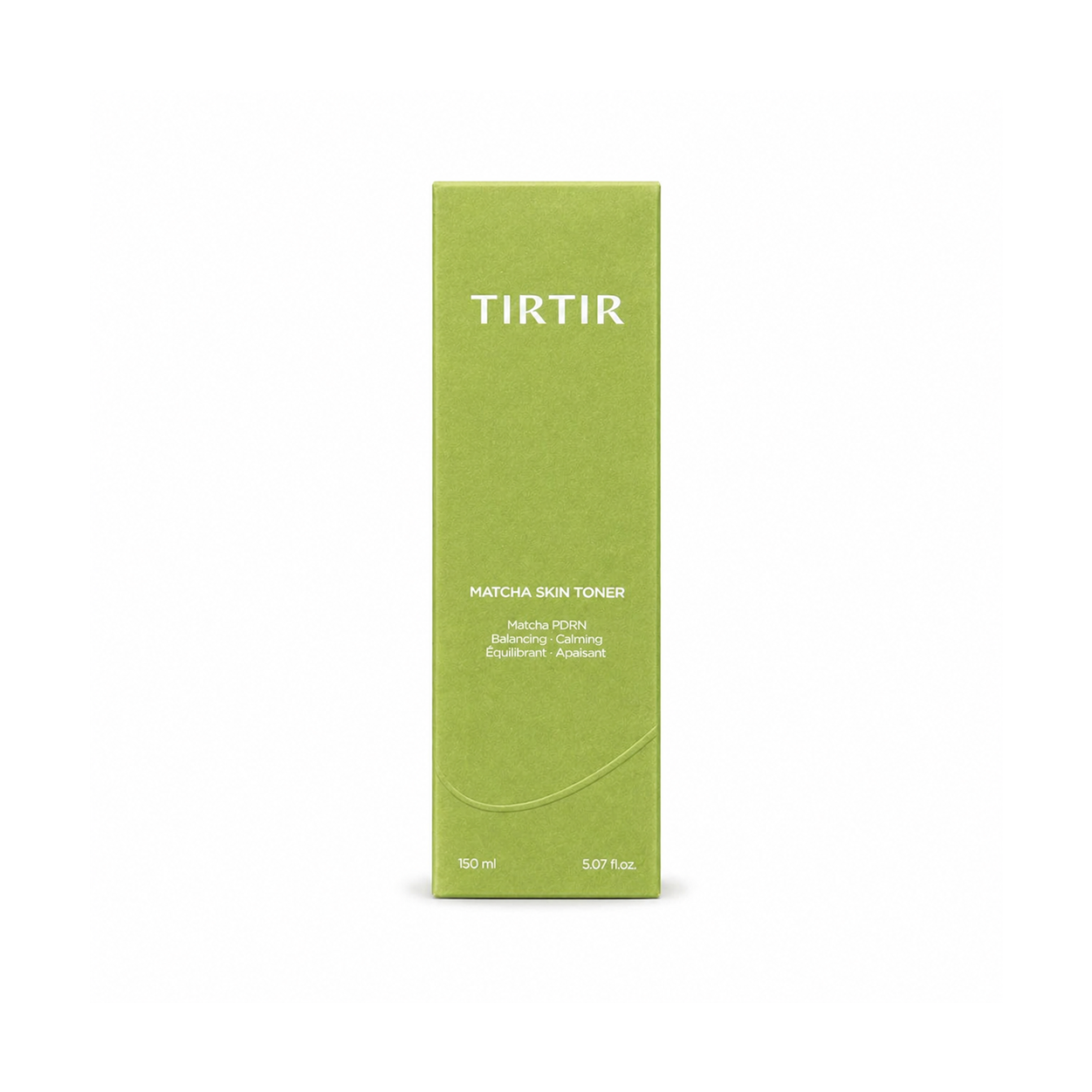 TIRTIR Matcha Skin Toner facial toner 150ml bottle, lightweight hydrating formula for soothing and balancing sensitive skin