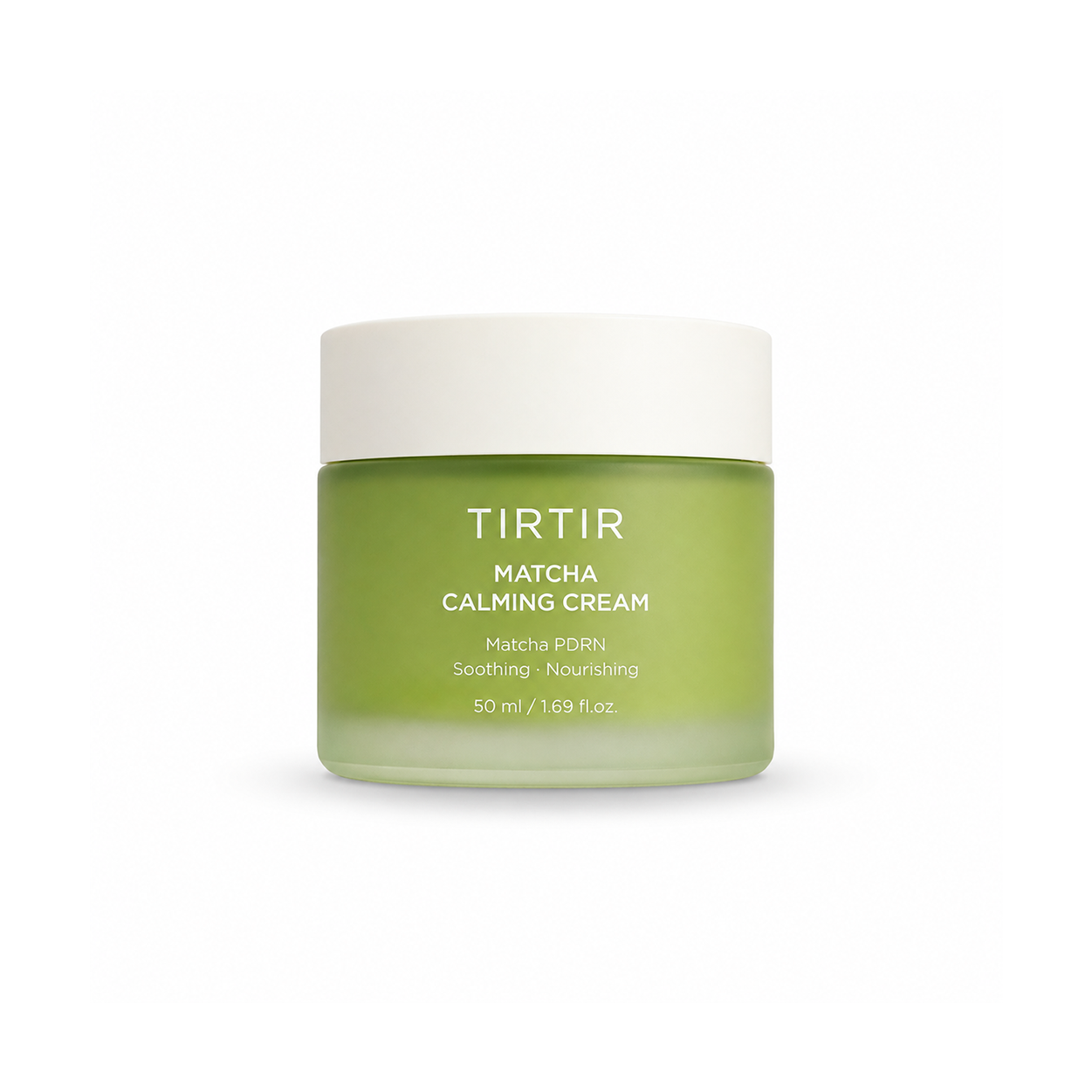TIRTIR Matcha Calming Cream face moisturizer 50ml jar for soothing sensitive skin and strengthening the skin barrier