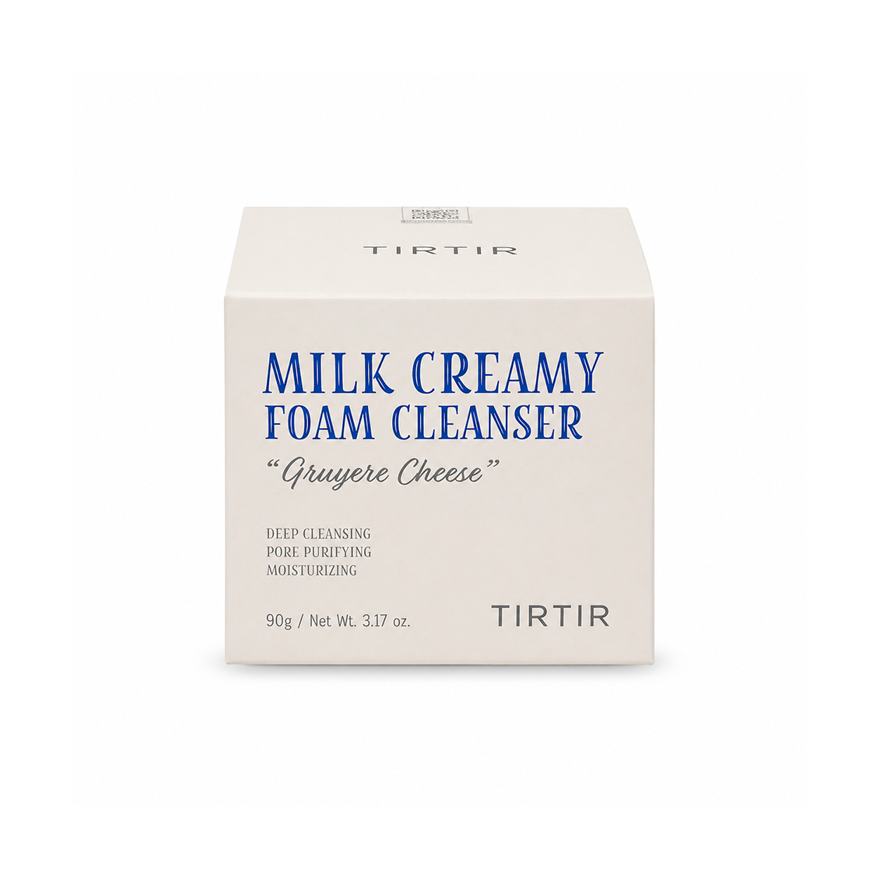 TIRTIR Milk Creamy Foam Cleanser Gruyere Cheese 90g cream to foam facial cleanser for deep cleansing and hydration