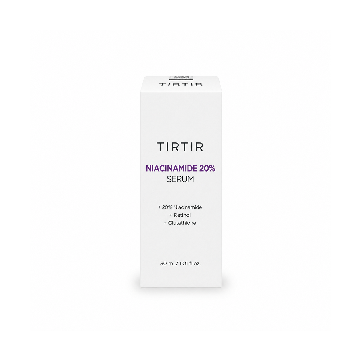 TIRTIR Niacinamide 20% Serum 30ml face serum for pore refining and skin brightening in a white dropper bottle