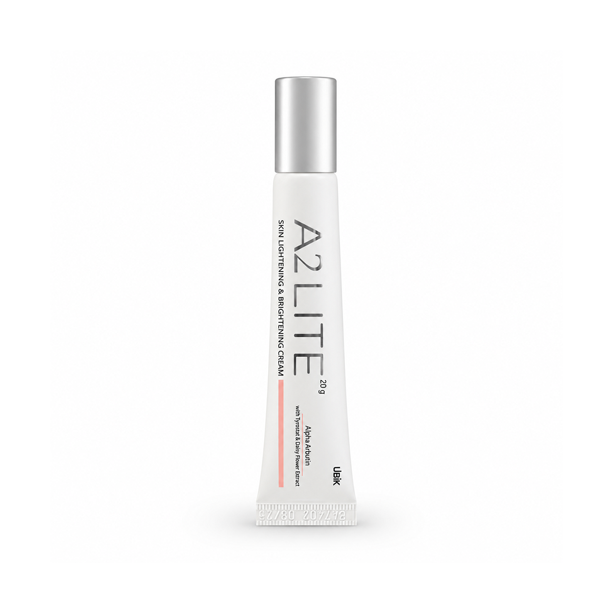 UBiK A2 LITE Skin Lightening & Brightening Cream 20g tube for dark spots, pigmentation, and uneven skin tone correction