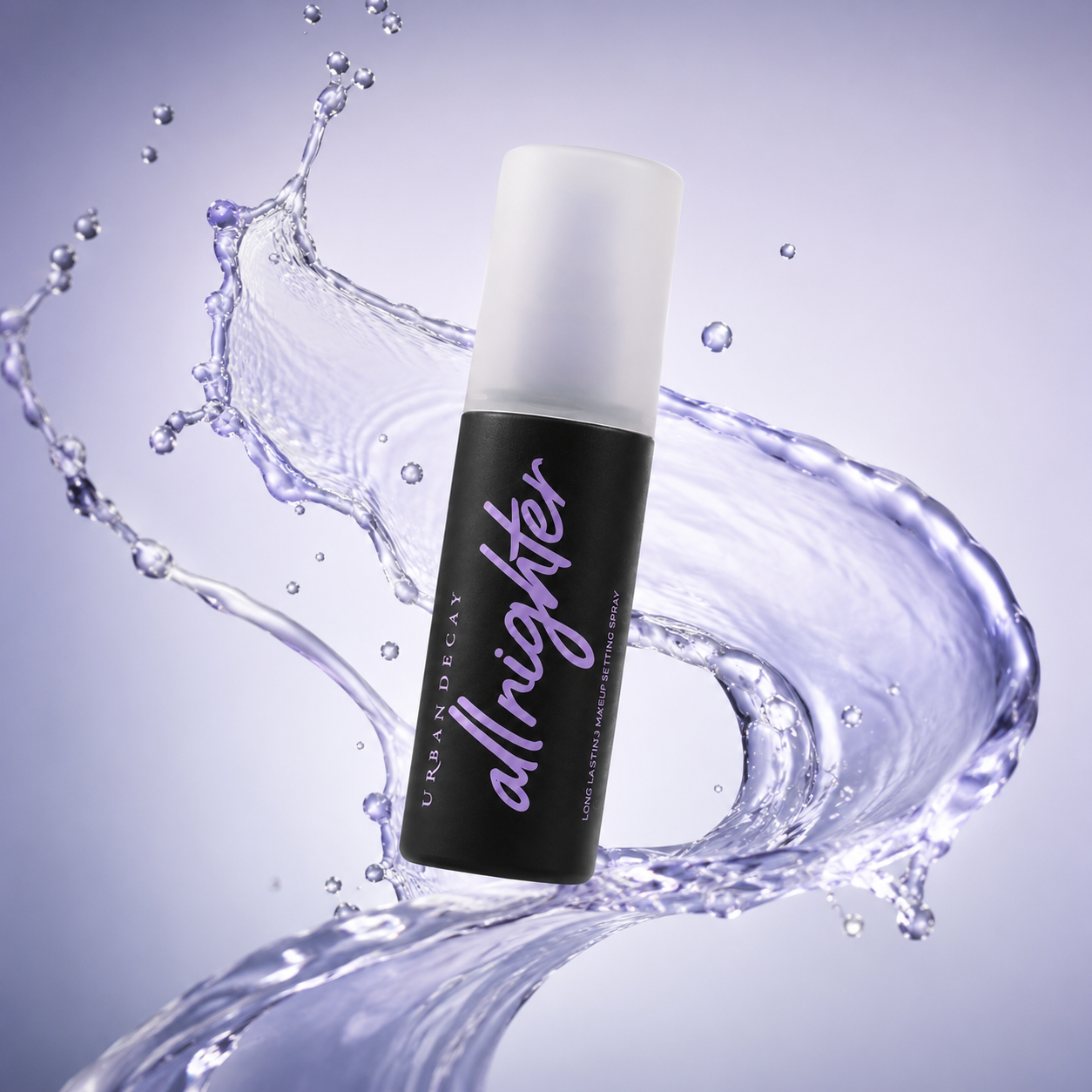 Urban Decay All Nighter Long-Lasting Makeup Setting Spray 30ml travel size, makeup setting spray for extended wear and transfer resistance.