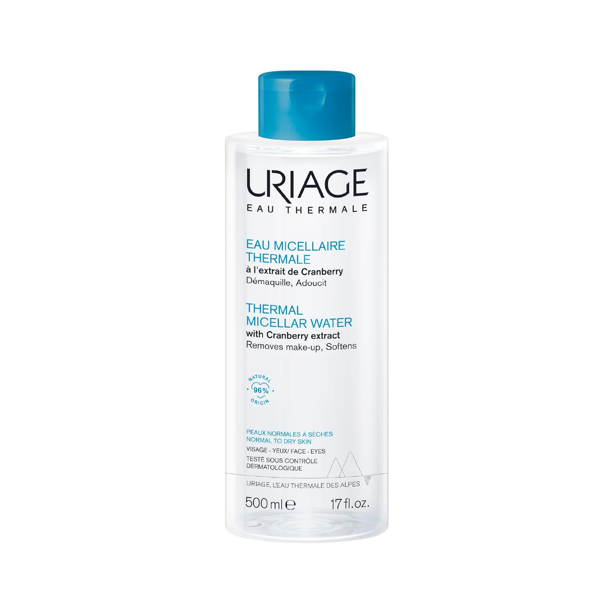 Uriage Thermal Micellar Water 500Ml(Blue)